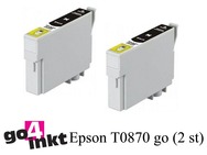 Epson T0870 inktpatroon compatible (per 2 stuks)