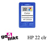 Huismerk HP 22 3-clr inktpatroon remanufactured