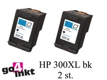 Huismerk HP 300XL bk Twin Pack remanufactured (2 st)