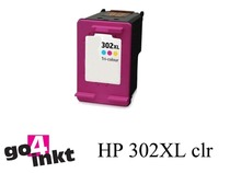 Huismerk HP 302XL 3-clr inktpatroon remanufactured