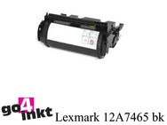 Lexmark 12A7465 bk toner remanufactured