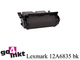 Lexmark 12A6835 bk toner remanufactured