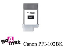 Compatible inkt cartridge PFI-102 bk voor Canon, van Go4inkt