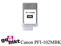 Compatible inkt cartridge PFI-102 mbk voor Canon, van Go4inkt