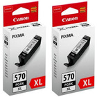 Canon PGI-570XL, PGI570XL bk Twin Pack origineel (2 st)