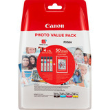 Canon CLI-581XL, CLI581XL bk/c/m/y origineel (4 st) + Fotopapier 10x15cm 50sheets