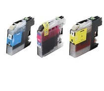 Compatible inkt cartridge LC-125XL, LC125XL serie voor Brother, van Go4inkt C/M/Y (3 st) (LC121-LC123-LC127)