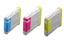 Compatible inkt cartridge LC-1000, LC1000 c/m/y serie voor Brother, van Go4inkt (3 st)
