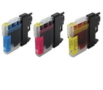 Compatible inkt cartridge LC-1100, LC1100 c/m/y serie voor Brother, van Go4inkt (3 st)