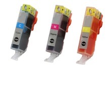 Compatible inkt cartridge CLI521 (c/m/y) pack voor Canon, van Go4inkt (3 st)
