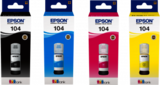 Epson 104 bk/c/m/y inktflesjes origineel (4 st)