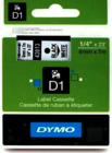 Dymo D1 tape S0720780 (43613) 6mm x 7m