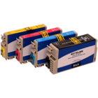 Epson 407 bk/c/m/y inktpatronen compatible (4 st)