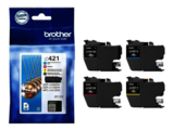 Brother LC-421 bk/c/m/y multipack inktpatroon origineel (4 stuks)