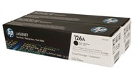 HP 126A bk, CE310AD Duo Pack toner origineel (2x)