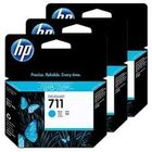 HP 711 c inktpatroon origineel (3-pack)