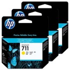 HP 711 y inktpatroon origineel (3-pack)