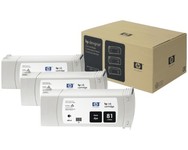 HP 81 bk inktpatroon origineel (3-pack)