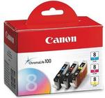 Canon CLI-8 bk/c/m/y/pbk inktpatroon origineel (5 st)